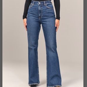 Abercrombie & Fitch Curve ultra high 70s vintage flare jeans